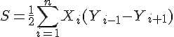4$S=\frac{1}{2}\sum\limits_{i=1}^{n}X_i(Y_{i-1}-Y_{i+1})
